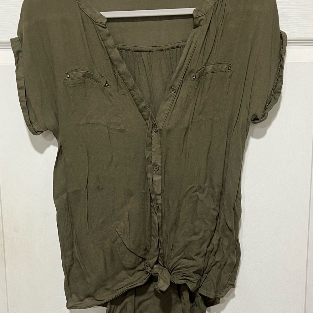 Boutique Olive Green Women's Top